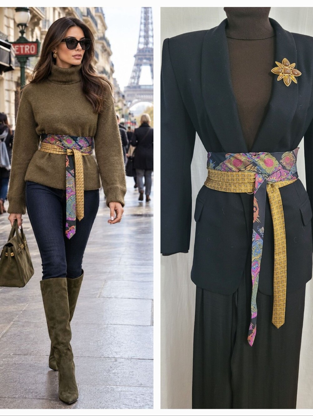 Wrap Belt / Silk / O size
